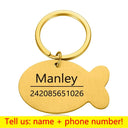 Personalized Engraved Pet ID Tag Keychain for Cats Dogs Personalized Engraved Pet ID Tag Keychain for Cats Dogs