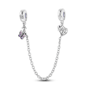 Daisy Sterling Silver Clip Charms with Authentic CZ Detailing Daisy Sterling Silver Clip Charms with Authentic CZ Detailing