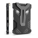 Card Holder RFID With Owl Eye Carbon Fiber Metal Wallet Card Holder RFID With Owl Eye Carbon Fiber Metal Wallet