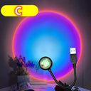 Sunset Lamp LED USB Rainbow Neon Night Light Projector Sunset Lamp LED USB Rainbow Neon Night Light Projector