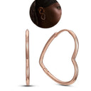 Zircon Heart Shaped Silver Earrings Elegant Gift for Women Zircon Heart Shaped Silver Earrings Elegant Gift for Women