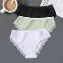 Patchwork Lace Cotton Panties For Women Patchwork Lace Cotton Panties For Women