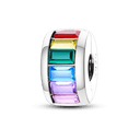 Daisy Sterling Silver Clip Charms with Authentic CZ Detailing Daisy Sterling Silver Clip Charms with Authentic CZ Detailing