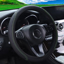 PU Leather Embossed Steering Wheel Cover for 14.5-15 Inches PU Leather Embossed Steering Wheel Cover for 14.5-15 Inches