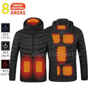21 Areas Heated Jacket For Men Waterproof Heating Coat 21 Areas Heated Jacket For Men Waterproof Heating Coat