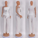 Shimmer Beaded Two-Piece Set for Vintage-Chic Style Shimmer Beaded Two-Piece Set for Vintage-Chic Style