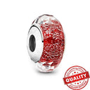 Colorful Heart Murano Glass Charm Sterling Silver Pandora Colorful Heart Murano Glass Charm Sterling Silver Pandora