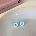 Kiss Jewelry Cute Monster Eyes Stud Earrings Trendy Kpop Fashion Gift Kiss Jewelry Cute Monster Eyes Stud Earrings Trendy Kpop Fashion Gift