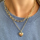 Vintage Necklace on Neck Chain Women's Jewelry Layered Gifts Vintage Necklace on Neck Chain Women's Jewelry Layered Gifts