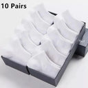 Mens Breathable Business Ankle Socks 10 Pairs For Office Mens Breathable Business Ankle Socks 10 Pairs For Office
