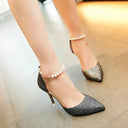 Sequined High Heels Designer Pumps For Glamorous Events Sequined High Heels Designer Pumps For Glamorous Events