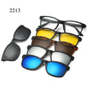 Customizable 6-in-1 Polarized Clip-On Sunglasses for Men Customizable 6-in-1 Polarized Clip-On Sunglasses for Men