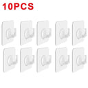 Transparent Wall Hooks: Effortless Space Organization Set Transparent Wall Hooks: Effortless Space Organization Set