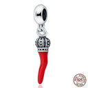 Sterling Silver Red Heart Beads for Pandora Jewelry Gifts Sterling Silver Red Heart Beads for Pandora Jewelry Gifts