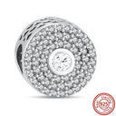 Crown Flowers Heart Silver Bead Charm Pandora Accessory Crown Flowers Heart Silver Bead Charm Pandora Accessory