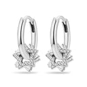 Zircon Heart Shaped Silver Earrings Elegant Gift for Women Zircon Heart Shaped Silver Earrings Elegant Gift for Women