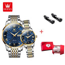 OLEVS Luxury Couple Watches Waterproof Timepieces for Couples OLEVS Luxury Couple Watches Waterproof Timepieces for Couples
