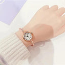 YIKAZE Gold Bangle Bracelet Watch for Women Retro Timepiece YIKAZE Gold Bangle Bracelet Watch for Women Retro Timepiece