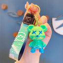 Crystal Bow Tie Bear Keychain Charm Pendant Cute Accessory Crystal Bow Tie Bear Keychain Charm Pendant Cute Accessory