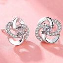 Starlight Elegance Sterling Silver Star Stud Earrings Zircon Starlight Elegance Sterling Silver Star Stud Earrings Zircon