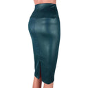 Elegant Faux Leather Pencil Skirt Versatile Chic Essential Elegant Faux Leather Pencil Skirt Versatile Chic Essential