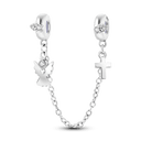 Daisy Sterling Silver Clip Charms with Authentic CZ Detailing Daisy Sterling Silver Clip Charms with Authentic CZ Detailing