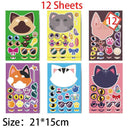 Create Your Own Animal Faces Stickers Set for Fun Crafts Create Your Own Animal Faces Stickers Set for Fun Crafts