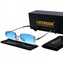 Stylish UV400 Rimless Square Sunglasses for Men and Women Stylish UV400 Rimless Square Sunglasses for Men and Women