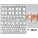 Fantasy Butterfly Nail Decals - Silver Holographic Flames Fantasy Butterfly Nail Decals - Silver Holographic Flames