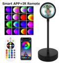 USB LED Projector Night Lights RGB Sunset Lamp With Remote USB LED Projector Night Lights RGB Sunset Lamp With Remote
