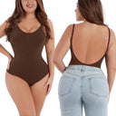 Backless Deep V Neck Thong Bodysuit Shapewear Invisible Bra Backless Deep V Neck Thong Bodysuit Shapewear Invisible Bra