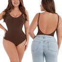 Backless Deep V Neck Thong Bodysuit Bra Invisible Shaper Backless Deep V Neck Thong Bodysuit Bra Invisible Shaper