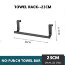 Stainless Steel Over Door Towel Rack Stylish Kitchen Organizer Stainless Steel Over Door Towel Rack Stylish Kitchen Organizer