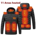 Heated Jacket USB Intelligent Dual Control 9 To 19 Zone Warm Heated Jacket USB Intelligent Dual Control 9 To 19 Zone Warm