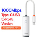 BASEUS USB Ethernet Adapter: Seamless Connectivity for Macbook Pro BASEUS USB Ethernet Adapter: Seamless Connectivity for Macbook Pro