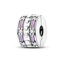 Daisy Sterling Silver Clip Charms with Authentic CZ Detailing Daisy Sterling Silver Clip Charms with Authentic CZ Detailing