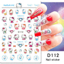 Adorable Cartoon Hello Kitty Nail Sticker Set for Nail Art Adorable Cartoon Hello Kitty Nail Sticker Set for Nail Art