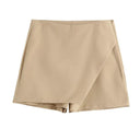 Vintage Asymmetrical Skort Stylish All-Season Upgrade Vintage Asymmetrical Skort Stylish All-Season Upgrade