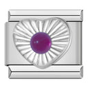 Heart CZ Charm For 9mm Bracelets Exquisite Jewelry Accessory Heart CZ Charm For 9mm Bracelets Exquisite Jewelry Accessory