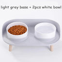 Adjustable Cat Double Bowls Feeder for Healthy Eating Adjustable Cat Double Bowls Feeder for Healthy Eating