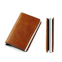 RFID Leather Wallet Card Holder With Secure Features RFID Leather Wallet Card Holder With Secure Features