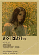 Lana Del Rey Retro Kraft Paper Music Album Poster Vintage Decor Lana Del Rey Retro Kraft Paper Music Album Poster Vintage Decor