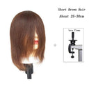 Professional Human Hair Mannequin Head for Styling Practice Professional Human Hair Mannequin Head for Styling Practice