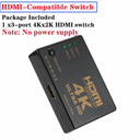 4K HDMI Switcher Hub For Ultra HD Gaming And Movies 4K HDMI Switcher Hub For Ultra HD Gaming And Movies