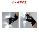 Fingerless Gloves LED Flashlight Outdoor Fishing Camping Tools Fingerless Gloves LED Flashlight Outdoor Fishing Camping Tools