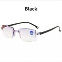 Blue Light Blocking Vintage Rimless Reading Glasses Stylish Eye Protection Blue Light Blocking Vintage Rimless Reading Glasses Stylish Eye Protection