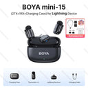 BOYA Mini Wireless Lavalier Microphone For iPhone iPad Android Type C 2.4 GHz HD BOYA Mini Wireless Lavalier Microphone For iPhone iPad Android Type C 2.4 GHz HD
