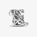 925 Sterling Silver Zircon Vine 26 Letters Pendants Bead 925 Sterling Silver Zircon Vine 26 Letters Pendants Bead