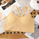 Sexy Women Tops Back Cross Strap Tank Running Sports Bra Sexy Women Tops Back Cross Strap Tank Running Sports Bra