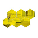 Hexagon Mirror Wall Stickers Set Modern DIY 3D Art Decor Hexagon Mirror Wall Stickers Set Modern DIY 3D Art Decor